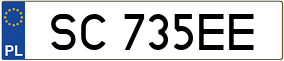 Trailer License Plate